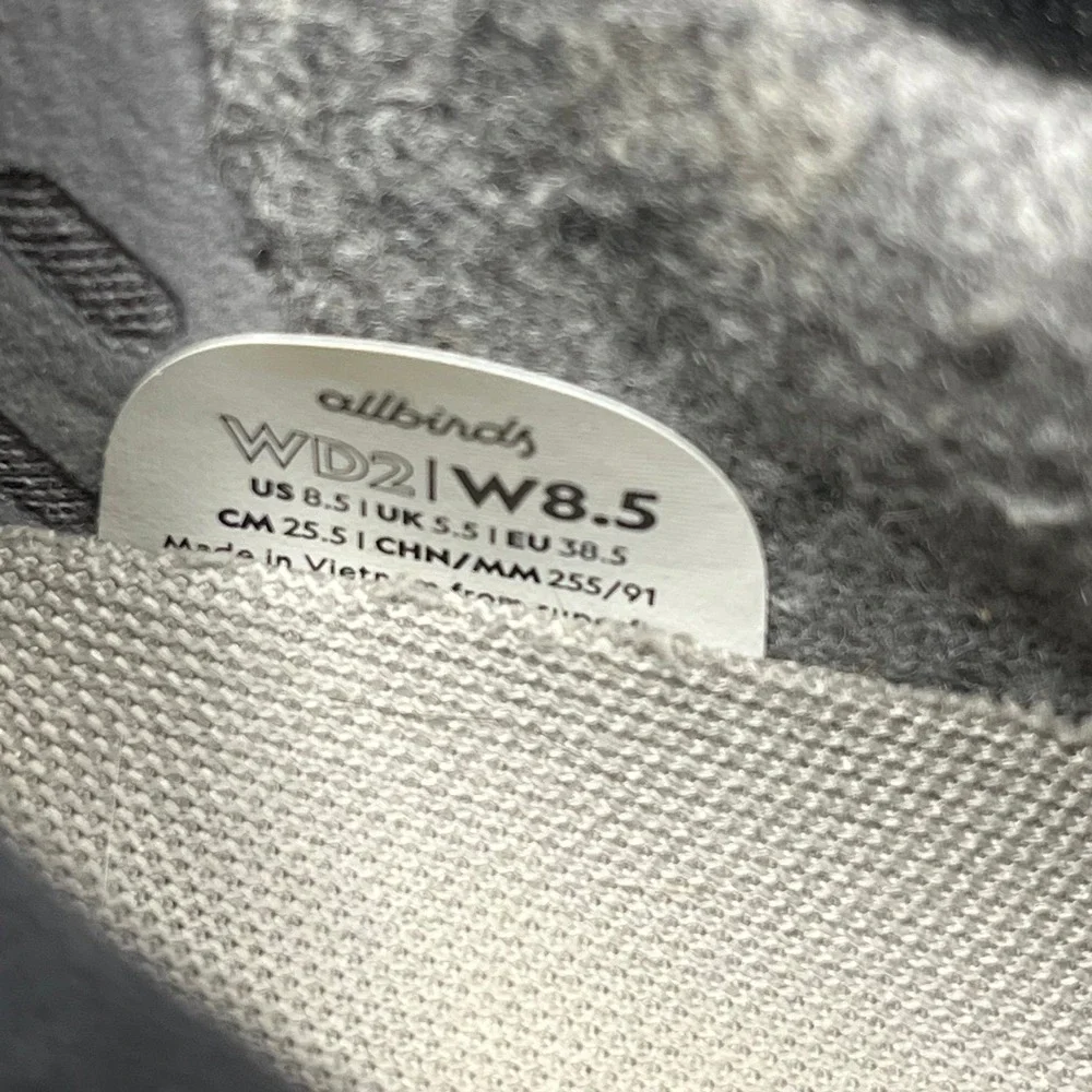 Allbirds Wool Dasher Mizzle Women's Dark Gray Shoes - Women's Size 8.5